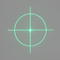 Ενότητα λέιζερ DOE κύκλων Crosshair για τον προσδιορισμό θέσης Bullseye