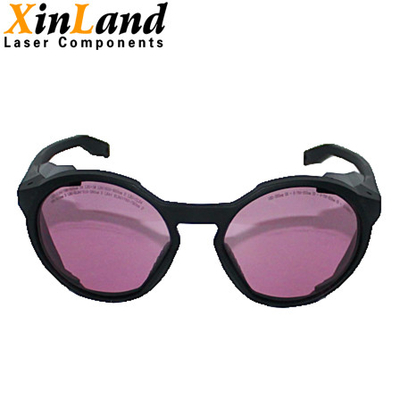 Ρόδινα γυαλιά προστασίας λέιζερ φακών λέιζερ 808nm Infared για την εκτύπωση λέιζερ ΚΠΜ (Κοινή Πολιτική Μεταφορών)