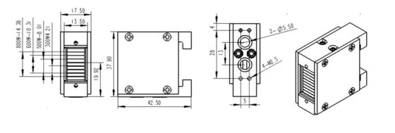 500W 600W 800W Μικροκαναλιού Μονάδα στοίβας Διοδίου Λέιζερ στοίβας 808 1064 755 Διοδίου Λέιζερ χειριστή Εναλλακτικά εξαρτήματα Επισκευή Μονάδας