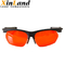 Γυαλιά ασφάλειας προστασίας ματιών λέιζερ υψηλής πυκνότητας 190~540nm OD 4+ 5mm για τα UV και πράσινα λέιζερ με την περίπτωση